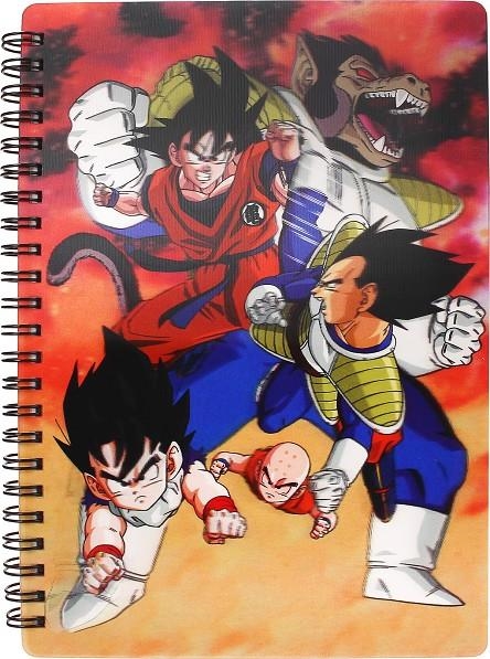 LIBRETA EFECTO 3D GOKU VS VEGETA DRAGON BALL Z | 8435450253225 | Universal Cómics