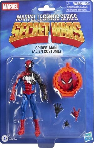 SPIDER-MAN ALIEN COSTUME FIGURA 15 CM SECRET WARS MARVEL LEGENDS SERIES | 5010996355744 | Universal Cómics