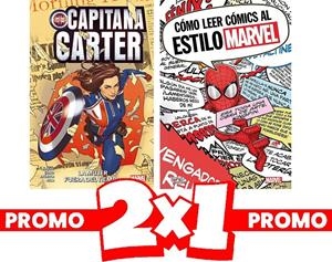 PACK OFERTA 2 X 1 CAPITANA CARTER LA MUJER FUERA DEL TIEMPO + CÓMO LEER CÓMICS AL ESTILO MARVEL | 8424248928155 | JAMIE MCKELVIE - MARIKA CRESTA