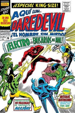 2AMA BIBLIOTECA MARVEL DAREDEVIL # 06 DE 1967 | 9999900135718 | GENE COLAN - STAN LEE | Universal Cómics