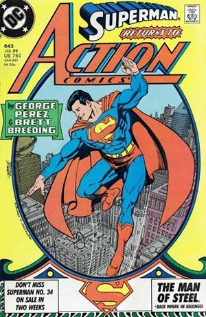 BIBLIOTECA SUPERMAN # 18 (PORTADA Y AUTORES PROVISIONALES) | 9791370581237 | DAN JURGENS - GEORGE PÉREZ - JERRY ORDWAY - KERRY GAMMILL - MIKE MIGNOLA - CURT SWAN - ROGER STERN | Universal Cómics