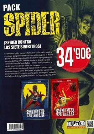 PACK THE SPIDER VOL 3 Y 4 | 9791388441103 | JERRY SIEGEL - REG BUNN - TED CONWAY | Universal Cómics
