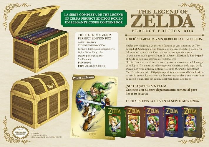 THE LEGEND OF ZELDA PERFECT EDITION BOX (PORTADA PROVISIONAL) | 9788467980028 | AKIRA HIMEKAWA | Universal Cómics