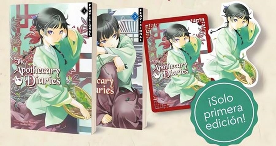 PACK LOS DIARIOS DE LA BOTICARIA LA NOVELA ORIGINAL # 01 Y 02 (PORTADA PROVISIONAL) | 9791387962968 | NATSU HYUUGA - TOUKO SHINO | Universal Cómics