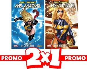 PACK OFERTA 2 X 1 CAROL DANVERS MS. MARVEL # 01 Y 02 | 8424248928575 | ROBERTO DE LA TORRE - BRIAN REED | Universal Cómics