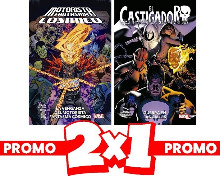PACK OFERTA 2 X 1 EL CASTIGADOR 08 GUERRA EN LAS CALLES + LA VENGANZA DEL MOTORISTA FANTASMA COSMICO | 8424248928124 | MATTHEW ROSENBERG - SZYMON KUDRANSKI - DENNIS "HOPELESS" HALLUM - SCOTT HEPBURN