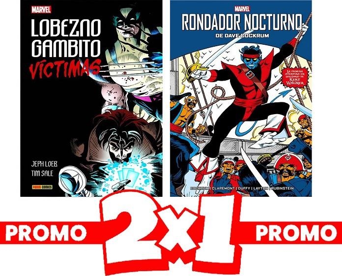 PACK OFERTA 2 X 1 LOBEZNO / GAMBITO VÍCTIMAS Y RONDADOR NOCTURNO | 8424248928544 | JEPH LOEB - TIM SALE | Universal Cómics