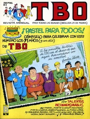 TBO EDICIONES B # 002 | 842000904250400002 | VAZQUEZ - COLL - SEMPRE - F. PEREZ NAVARRO - SABATES - VARIOS AUTORES