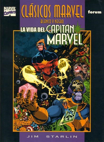 CLASICOS MARVEL B / N # 03 LA VIDA DEL CAPITAN MARVEL | 978843957042400001 | JIM STARLIN - MIKE FRIERICH - STEVE ENGLEHART - JACK ABEL - DAVE COCKRUM - JOE SINNOT