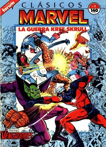 CLÁSICOS MARVEL # 01 LOS VENGADORES | 978843950921900001 | ROY THOMAS - NEAL ADAMS  -  JOHN BUSCEMA  -  WALTER SIMONSON - TONY PALMER (TINTA)