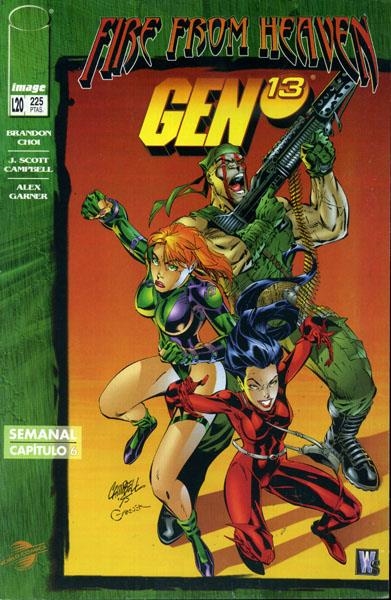 FIRE FROM HEAVEN # 06 GEN 13 | 978843955617600006 | BRANDON CHOI - J SCOTT CAMPBELL - ALEX GARNER | Universal Cómics