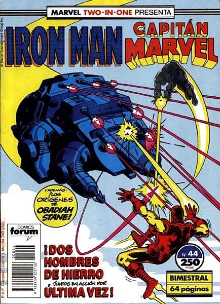 IRON MAN VOLUMEN I # 44 TWO IN ONE CAPITÁN MARVEL | 978843950513600044 | DENNIS O´NEILL - SAL BUSCEMA -