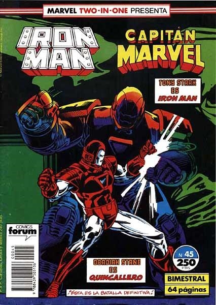 IRON MAN VOLUMEN I # 45 TWO IN ONE CAPITÁN MARVEL | 978843950513600045 | DENNIS O´NEILL - MARK D. BRIGHT - ROY THOMAS  -  GIL KANE - DAN ATKINS