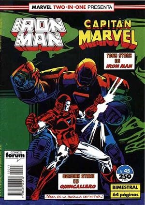 IRON MAN VOLUMEN I # 45 TWO IN ONE CAPITÁN MARVEL | 978843950513600045 | DENNIS O´NEILL - MARK D. BRIGHT - ROY THOMAS  -  GIL KANE - DAN ATKINS | Universal Cómics