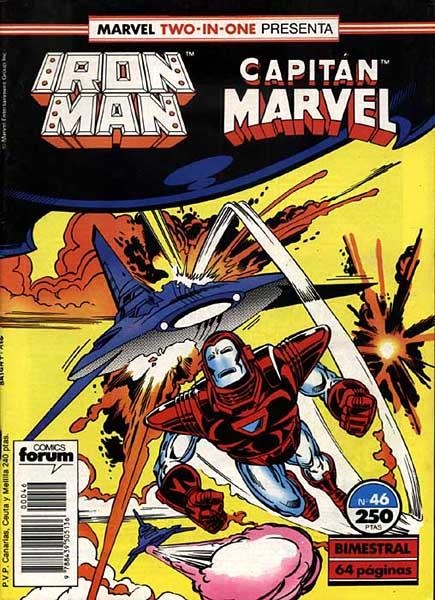 IRON MAN VOLUMEN I # 46 TWO IN ONE CAPITÁN MARVEL | 978843950513600046 | DENNIS O´NEILL - MARK D. BRIGHT - DANNY FINGEROTH - PAUL RYAN - ROY THOMAS  -  GIL KANE