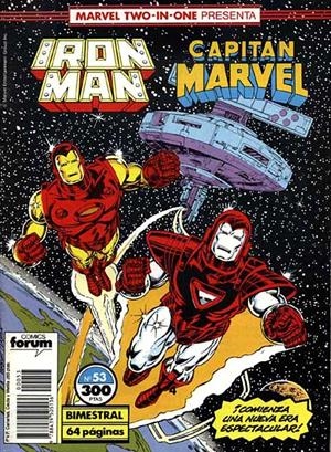 IRON MAN VOLUMEN I # 53 TWO IN ONE CAPITÁN MARVEL | 978843950513600053 | DAVID MICHELINIE - MARK D. BRIGHT - BOB LAYTON - JIM STARLIN - AL MILGROM | Universal Cómics
