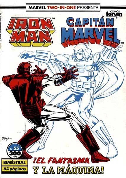 IRON MAN VOLUMEN I # 55 TWO IN ONE CAPITÁN MARVEL | 978843950513600055 | DAVID MICHELINIE - BOB LAYTON -  ROY THOMAS  -  GIL KANE