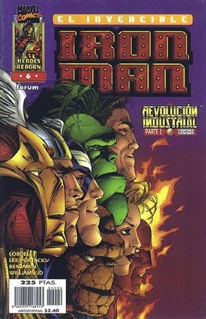 IRON MAN VOLUMEN III HÉROES REBORN # 06 | 848000216895300006 | JEPH LOEB - JIM LEE - WHIL PORTACIO - RYAN BENJAMIN