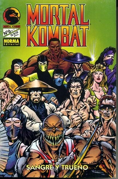 MORTAL KOMBAT # 06 SANGRE Y TRUENO | 978842950994600006 | CHARLES MARSHALL - PATRICK ROLO | Universal Cómics