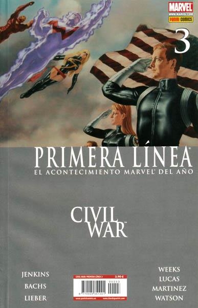 CIVIL WAR PRIMERA LÍNEA # 03 | 977000535100100003 | PAUL JENKINS  -  RAMON F. BACHS - STEVE LIEBER - LEE WEEKS