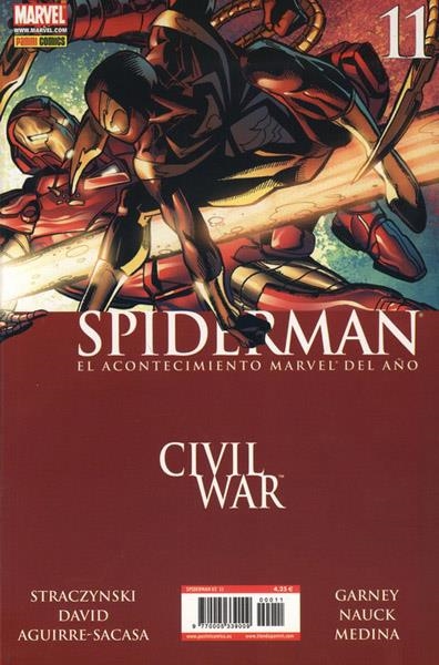 SPIDERMAN VOL 2 # 011 CIVIL WAR | 977000533900900011 | JOE MICHAEL STRACZYNSKI  -  PETER DAVID  -  RON GARNEY         - DREW JOHNSON | Universal Cómics