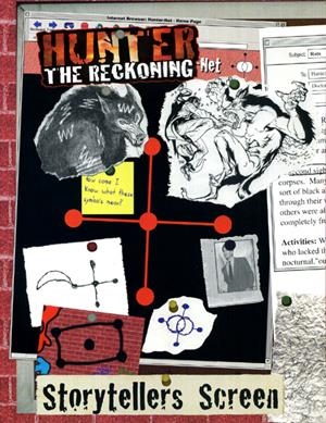 RPG USA HUNTER THE RECKONING STORYTELLERS SCREEN | 978156504736551495 | VARIOS AUTORES | Universal Cómics