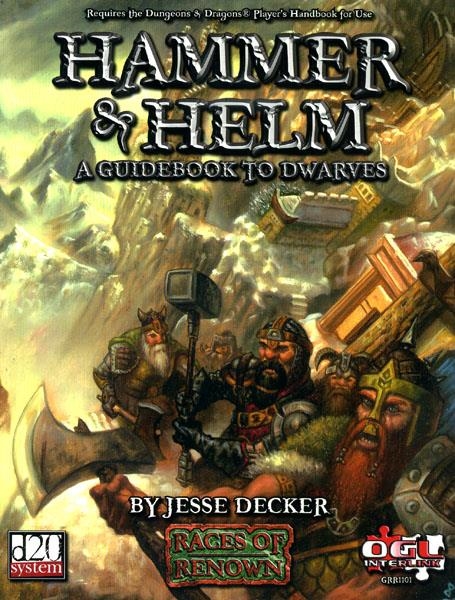 RPG USA D20 HAMMER & HELM A GUIDEBOOK TO DWARVES | 978097143805751995 | VARIOS AUTORES | Universal Cómics