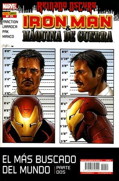 IRON MAN # 21 MÁQUINA DE GUERRA | 977000535800000021 | MATT FRACTION - GREG PAK - SALVADOR LARROCA - LEONARDO MANCO