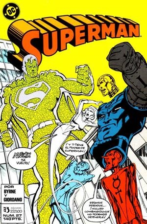 SUPERMAN VOLUMEN I # 027 | 841409010418000027 | JOHN BYRNE -  JERRY ORDWAY - MARV WOLFMAN