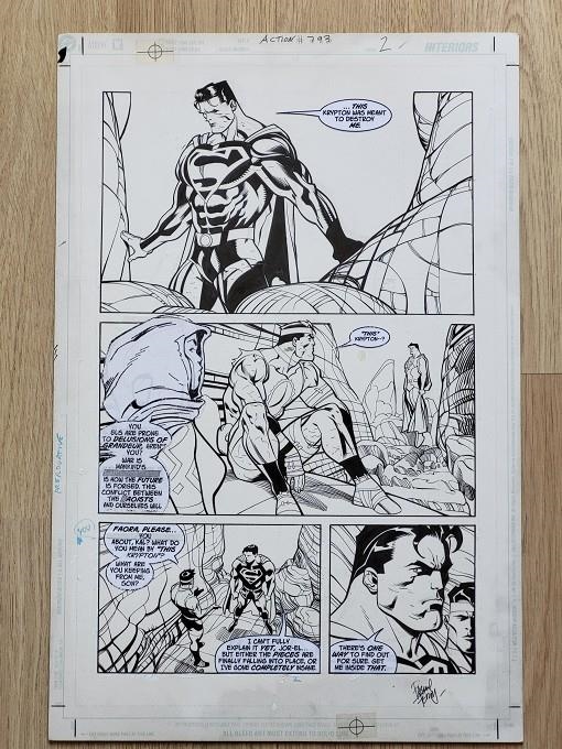 ORIGINAL PASQUAL FERRY ACTION COMICS #793 FIRMADO | 82798 | PASQUAL FERRY | Universal Cómics