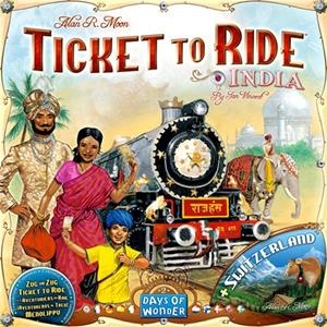 AVENTUREROS AL TREN ! INDIA + SUIZA JUEGO DE TABLERO | 824968117743 | ALAN R. MOON | Universal Cómics