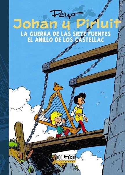 JOHAN Y PIRLUIT # 04 LA GUERRA DE LAS 7 FUENTES Y EL ANILLO DE LOS CASTELLAC | 9788415296966 | PEYO | Universal Cómics