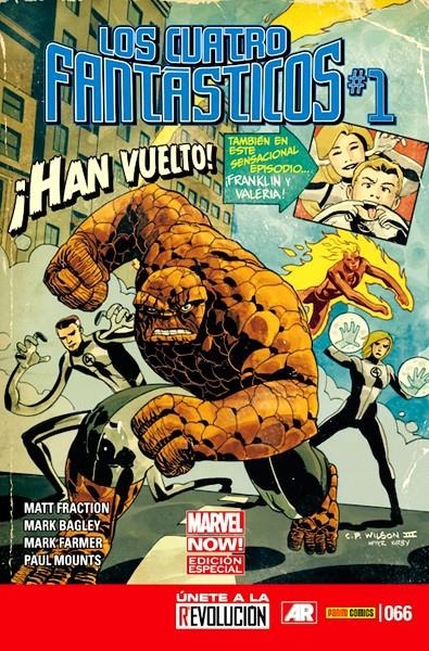 LOS 4 FANTÁSTICOS VOL 7 # 066 MARVEL NOW ! EDICIÓN ESPECIAL | 977123435600300066 | MATT FRACTION - MARK BAGLEY | Universal Cómics