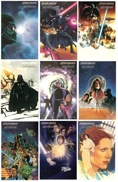 STAR WARS MASTERVISION COLOSSAL TRADING CARD SET 1995 | 103276 | CHRIS MOELLER - JOHN VAN FLEET - JOHN ALVIN - BILL SIENKIEWCZ -  DAVE DORMAN - RALPH McQUARRIE - RAY