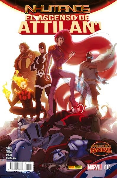 INHUMANOS # 15 SECRET WARS EL ASCENSO DE ATTILAN PARTE 1 | 977000548300900015 | CHARLES SOULE - JOHN TIMMS | Universal Cómics