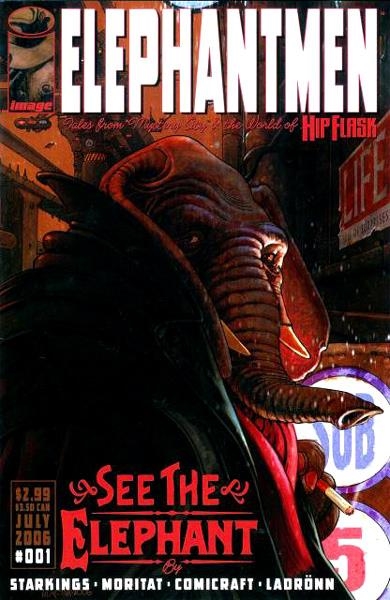 USA HIP FLASK ELEPHANTMEN # 01 | 709853004035 | RICHARD STARKINGS - COMICRAFT - JOSE LADRONN