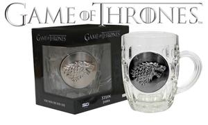 JARRA CRISTAL ESCUDO METALICO STARK GAME OF THRONES | 8436546891666