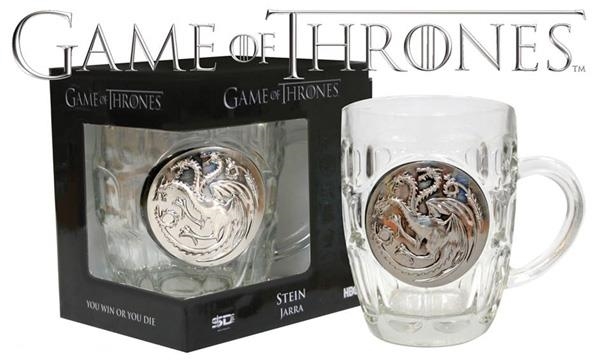 JARRA CRISTAL ESCUDO METALICO TARGARYEN GAME OF THRONES | 8436546891680