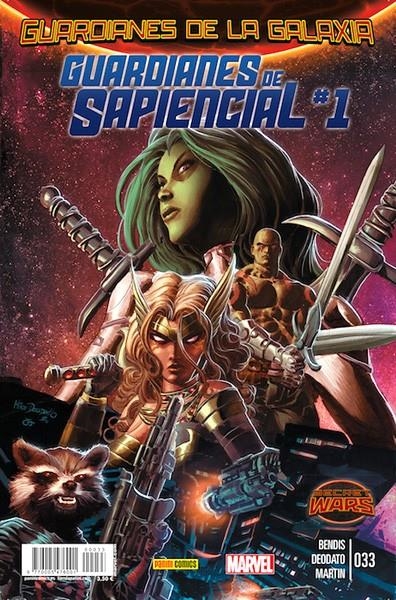 GUARDIANES DE LA GALAXIA # 033 GUARDIANES DE SAPIENCIAL 1 A 2 | 977000547600100033 | BRIAN MICHAEL BENDIS - MIKE DEODATO JR.