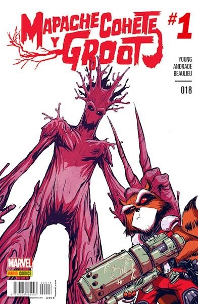 MAPACHE COHETE # 18 MAPACHE COHETE Y GROOT 1 | 977000548500300018 | JEFF LOVENESS - FILIPE ANDRADE | Universal Cómics