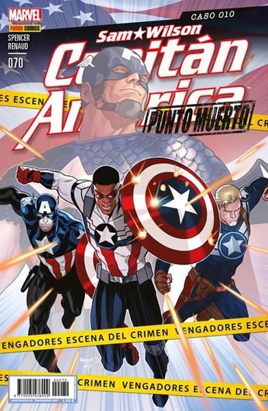 CAPITÁN AMÉRICA VOL 8 # 070 SAM WILSON 7 PUNTO MUERTO | 977000543800900070 | NICK SPENCER - PAUL RENAUD | Universal Cómics